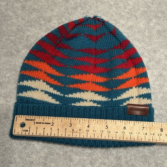 Pendleton Beanie Hat Small Blue Wool - Picture 3 of 8
